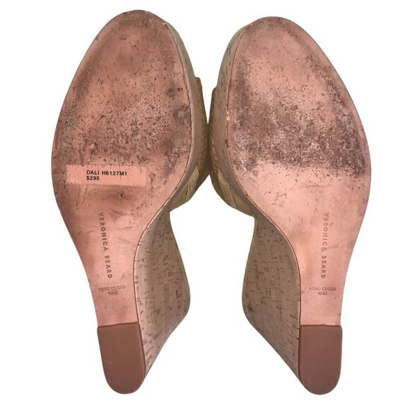 Veronica Beard Dali Cork Platform Wedge Womens Size 10 - Picture 11 of 12